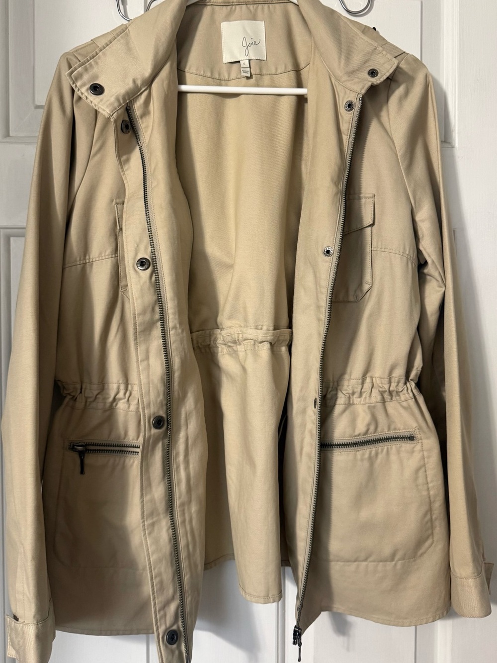 Joie Men’s Khaki Drawstring Utility Jacket